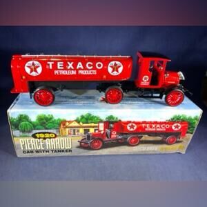 NIB! Texaco 1920 Pierce Arrow Cab w/Tanker Truck Collector Series Bank